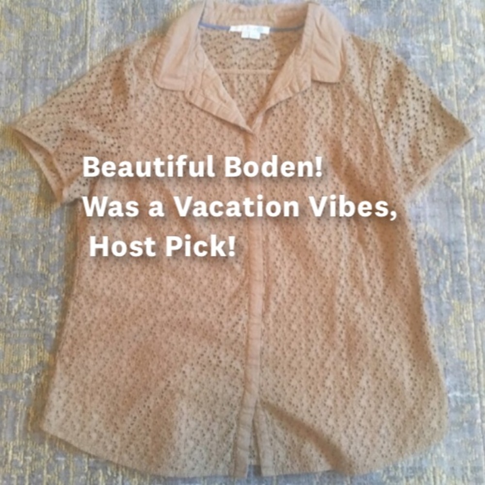 Boden Short Sleeve Button Down